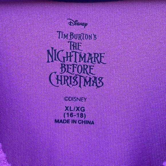 Disney NMBC Nightmare Before Christmas sweater top sleepwear size XL 16/18 - Picture 2 of 5